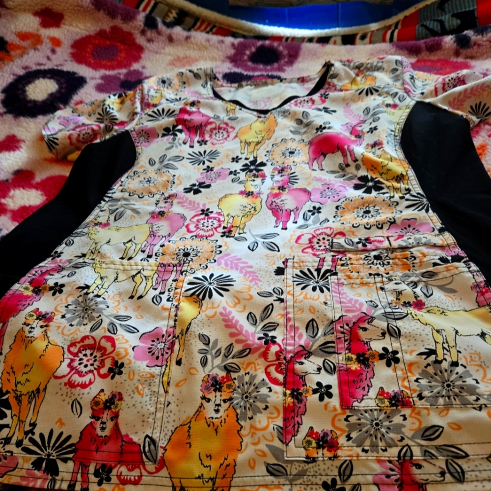 Ladies xl scrub top